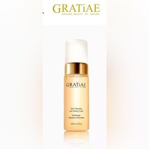 Gratiae AHA Cleansing & Peeling Foam — Gold/White